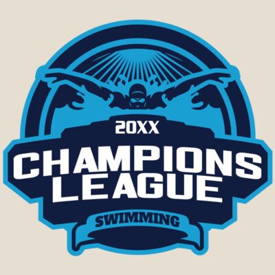 Champions League Swimming logo template Thumbnail