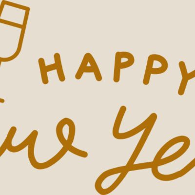 New Year and Wine Glass Thumbnail