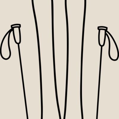 Ski Board and Poles 2 Thumbnail