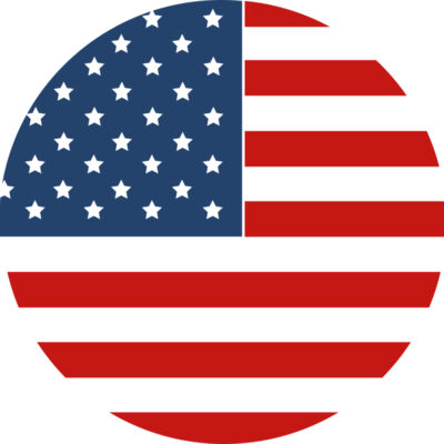 US Flag in Circle Thumbnail